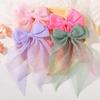 BABY BOWS Elegant Large Bow Ribbon Hair Clip Women Fashion Simple Satin Spring Clip Ponytail Bow Hairpin Girls Hair Accessories