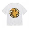 Women's Comfortable Comfy Classic T-Shirt Cartoon Squirrel Graphic Tee