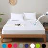 Waterproof Bed Fitted Sheet with Elastic Band Replace Mattress Protector for Single Double Bed, Twin Full Queen King Muti Size
