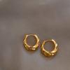 Oval Round Twisted Ear Buckle Niche Design Sense Simple Earrings Fashion Temperament Versatile Earrings High Sense