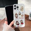 Cute Labubu Transparent Phone Case for iPhone 17/16/14/13/12/11