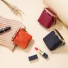 Mini Lipstick Bag Retro Trinket Pouch for Credit Cards Coins Makeup Mirror