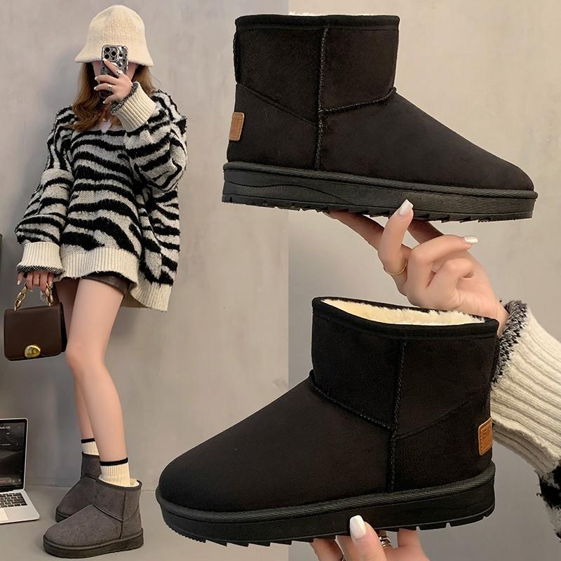 Fashion New Winter Snow Woman Boots Winter Fashion Snow Cotton Plus Velvet Thickened Anti-slip Warm Female Platform Shoes for Women