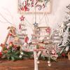 Christmas Decorative Supplies Cartoon Wood Christmas Tree Wood Tag Hanging Wooden Santa Claus Hanging Scene Decoration