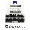 260Pcs M2-M12 Mn Steel Nut Locking Star Washers Bearing Clamps Fastener Tool Kit