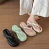 Fashion Comemore Summer Clip Toe Platform Wedges Women Slippers Fashion Thick Heel Flip Flops Solid Casual Sandals Slipper for Women