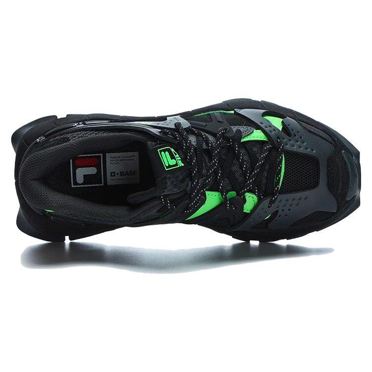 Fila Insetto Fabric Synthetic Leather TPU Sports Comfort Low-Top Lifestyle Casual Shoes Women Sneaker Black Green F12W321103FBD