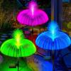 Solar LED Jellyfish Lamp Outdoor Garden Lawn Lamp 7 Color Changing Waterproof Taraxacum Family Courtyard Christmas Party Decoration Lamp