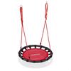 Relaxdays Balançoire Nid D'oiseau Rond 80 Cm À Suspendre Panier Enfant Adulte Jardin Extérieur 100 Kg , Rouge