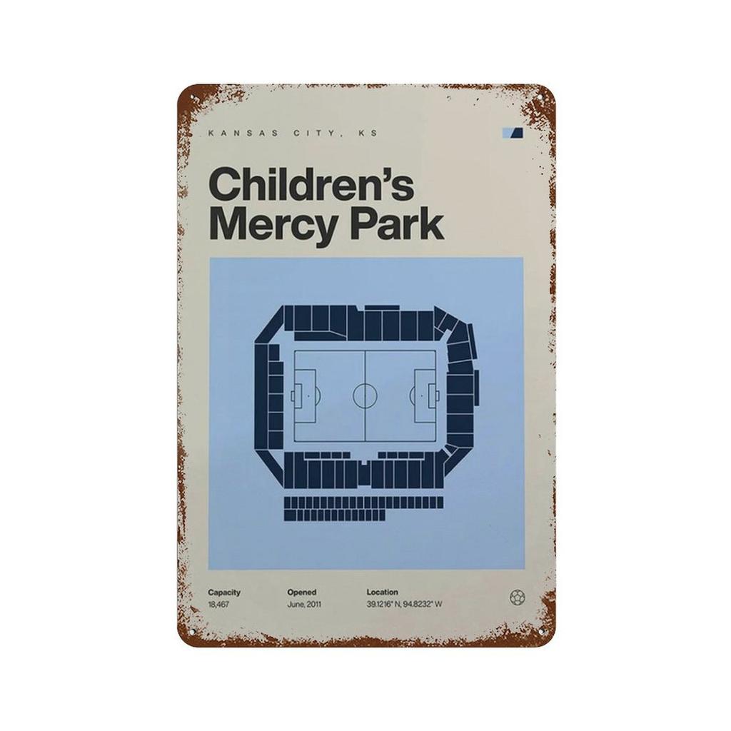 Vintage Metal Posters Signs Modern Famous Football Stadium Nordic Style Wall Art Poster for Living Bar