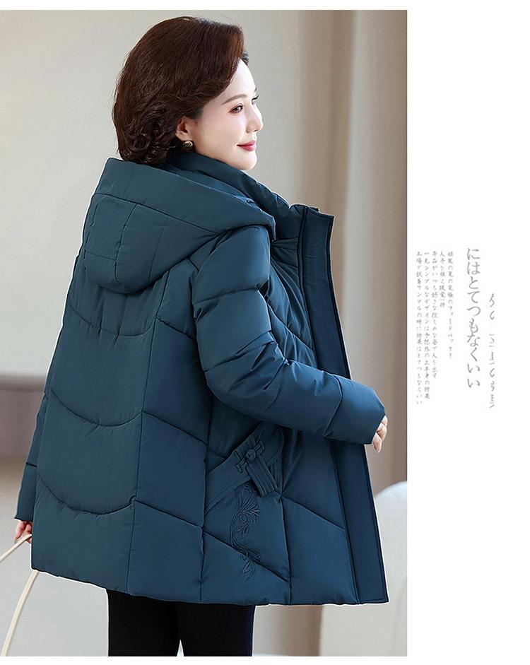Women’s Short Hooded Windproof Thicken Warm Winter Jacket For Mom