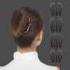Hair Comb Cubic Zirconic Stable Waved Anti-slip Lightweight Hair Decoration Decorative Smooth Hair Bund Comb Hair Styling Tool