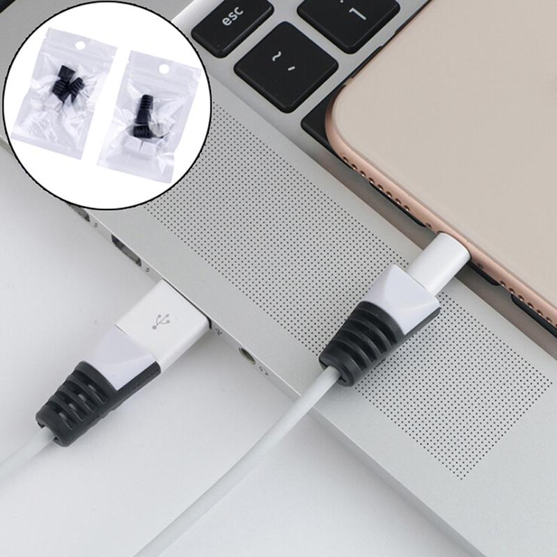 4Pcs Practical Protector Saver Cover For Phones Usb Charger Cable Cord Wire