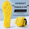 Breathable, Sweat-absorbent 4D Insoles: Eliminate Foot Odor, Antibacterial, High-elastic, Shock-absorbing Comfort for Sports and Leisure.