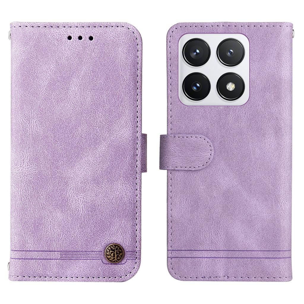 For Xiaomi 14T Pro Leather Wallet Cases Skin Touch Phone Cover Stand with Strap