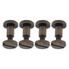 20 Sets 8 X 6mm Binding Screws Antique Bronze Arc Slotted Head Binding Rivets Screw Studs for DIY Crafts Bookbinding