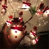 1.5m 10LED Plush Snowman String Lights Small Puppet Christmas Atmosphere Decorative Fairy Lights Perfect Xmas Gifts