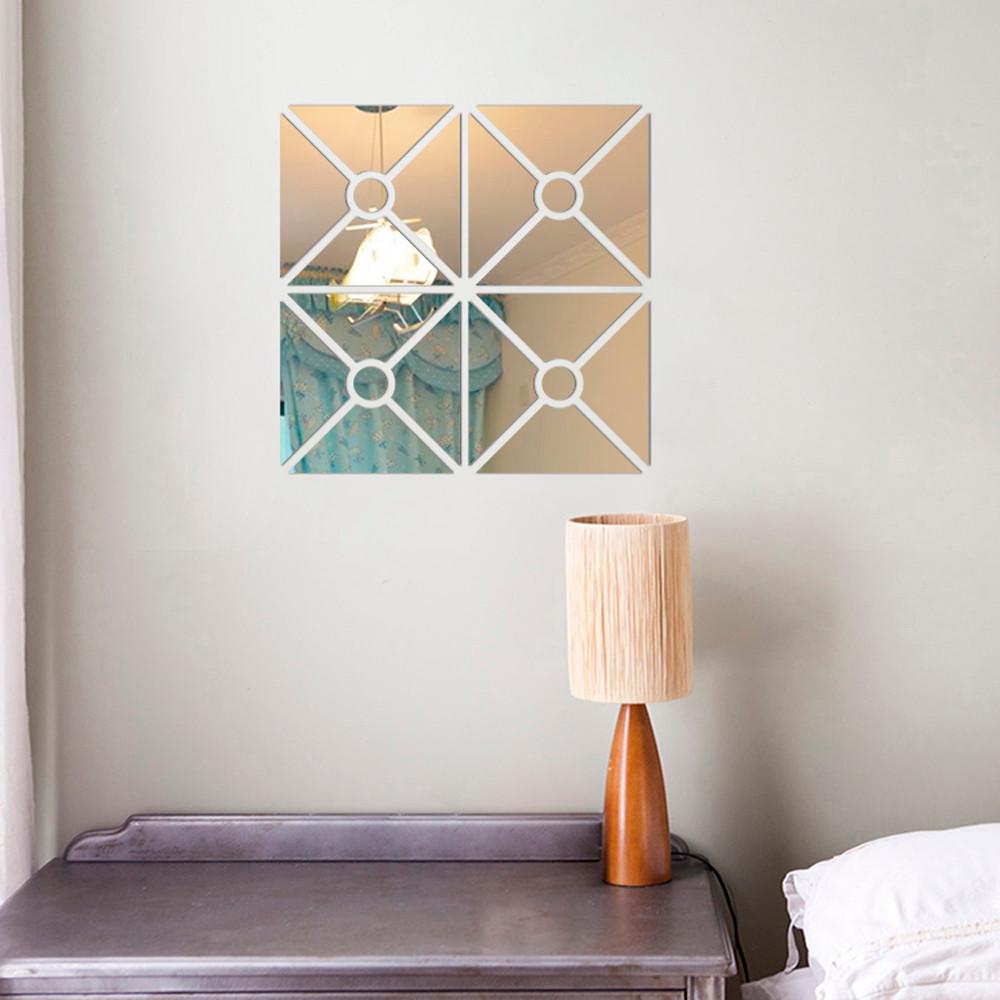 Современный зеркальный стиль съемная наклейка художественная настенная наклейка для дома комната своими руками ARI