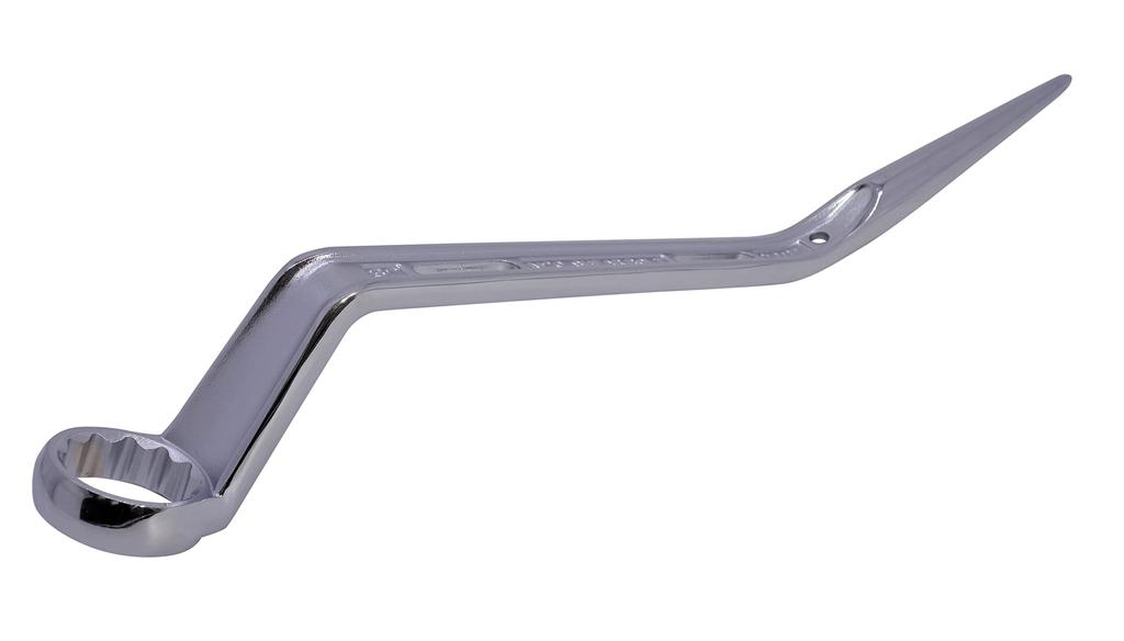 Накидной гаечный ключ KAKUI для срезных болтов, изогнутый, полностью полированный, прочный, диаметр болта M20 KSM-32SB, головка, отделка, 32 мм/Высокий