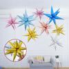 12pcs Birthday Wedding Explosion Star Balloon Creative Cone Foil Balloons New Starburst Balloons