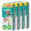 [Pants Big Size] Pampers Diaper Smooth Care (12~22kg) 208 Pieces (52 Pieces X 4 Packs)