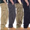 Men's Multi-Pocket Outdoor Overalls - Trendy Loose Straight-Leg for Spring and Autumn