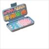 PP+silicone Travel Pill Organizer Double Sealing Medicine Container Case Medicine Box  Travel