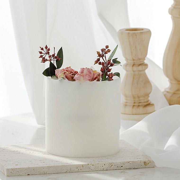 High-end Forest Dried Flower Scented Candle Handmade Gift Box New Year Style Fragrance