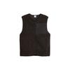 Solid Color Casual Sleeveless Vest Unisex Vests Black 625228-01