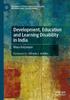 The Development, Education and Learning Disability In India Book