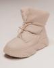 Women's Ugg Boots with Laces Lola Andy 8920 36 Beige Leather Wool