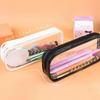 Simple Style PVC Transparent Pencil Case Pen Bag School Stationery Supply Creative Korean Stationery Storage Bag Pencil Case
