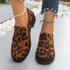 Women Boots Casual Flat Loafers Fashion Comfortable Brand Leopard Shoes for Women Trend Outdoor Fashion Anti-slip Boots Women