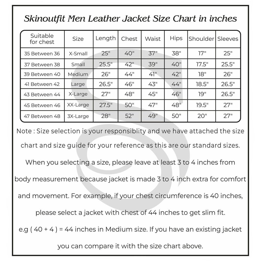 SKINOUTFIT Men's Genuine Lambskin Red Leather Jacket Stylish Motorcycle Bomber Biker Outerwear MJ 107