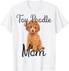 Cute Toy Poodle Dog Mom Toy Poodle Puppy Lover Womens Tee T-Shirt  T Shirt Streetwear Graphic T Shirts Fashion Y2K Top