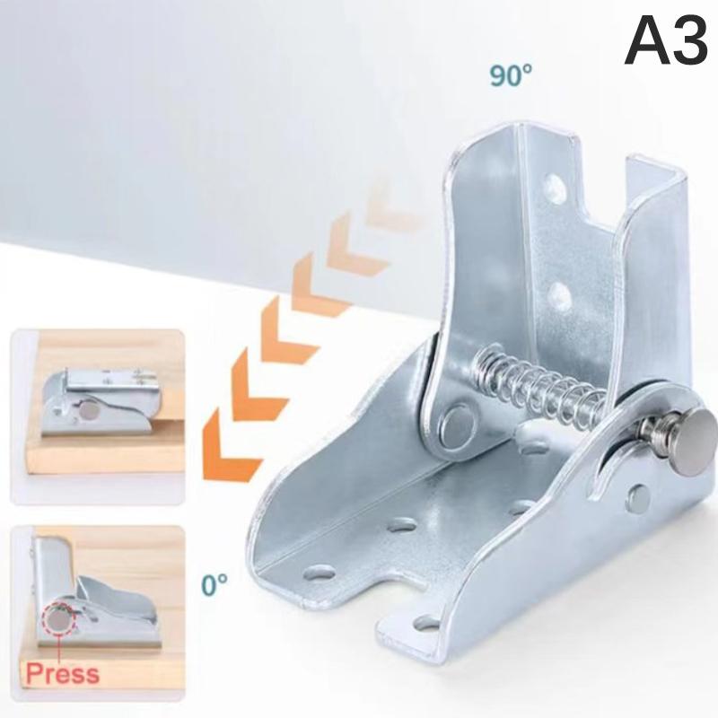 90 Degree Self Locking Folding Hinge Multifunctional Folding Hardware Hinge Folding Table Hardware Accessories
