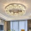 Gold Chrome E14 Led Pendant Light Crystal Ceiling Chandelier for Living Room Bedroom Indoor Decor Fixture