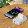 4 Ports USB Charger with Desk Holder Type C Multi Ports Power Strip Devices USB Type C Hub Adapter EU/US Plug Extension Socket