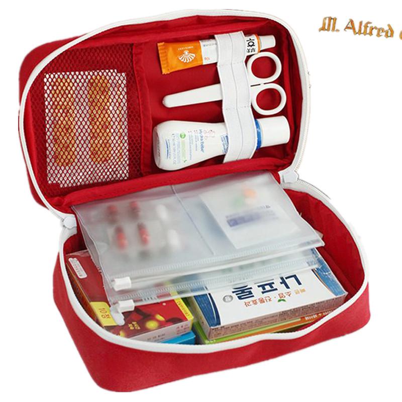 Portable First Aid Kit: Travel & Student Health Care Bag