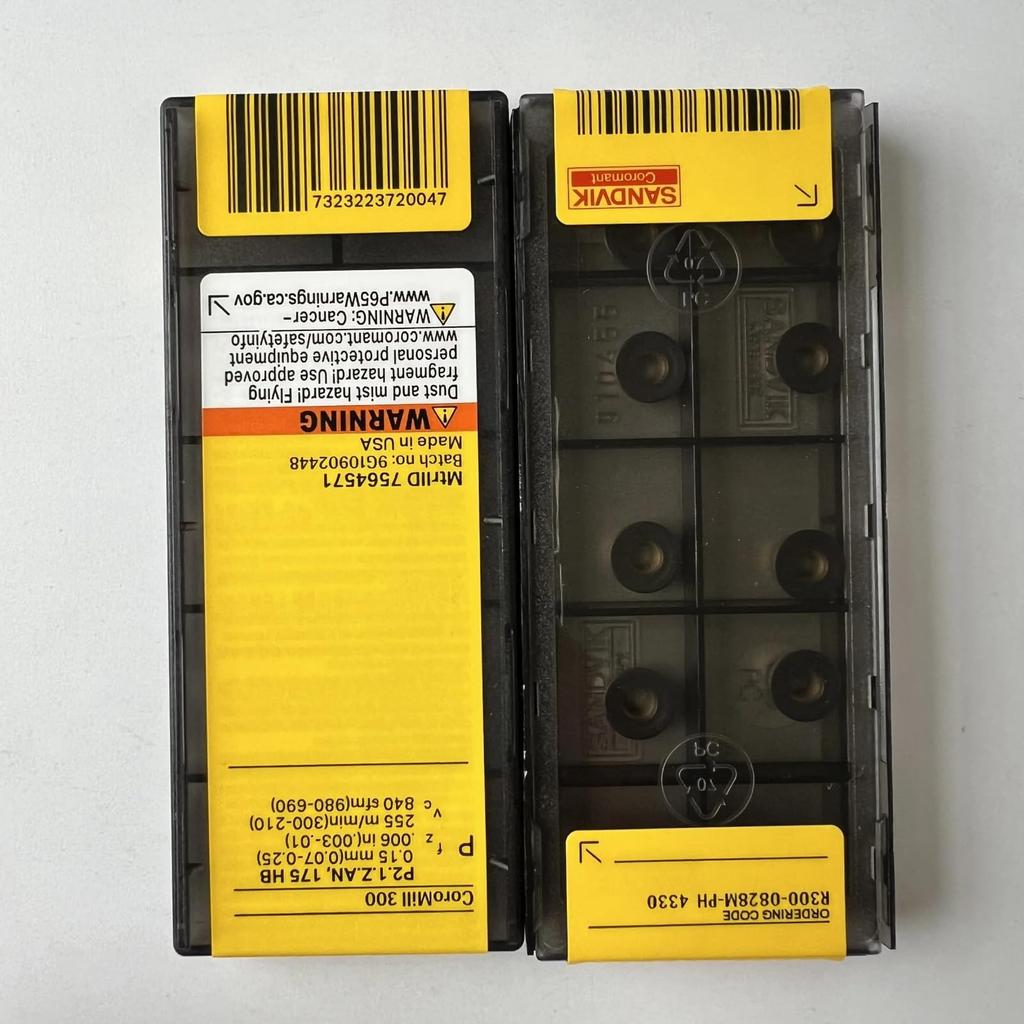 Original Sandvik / R300-0828M-PH 4330 / CNC Lathe Carbide Blade 10 Pcs