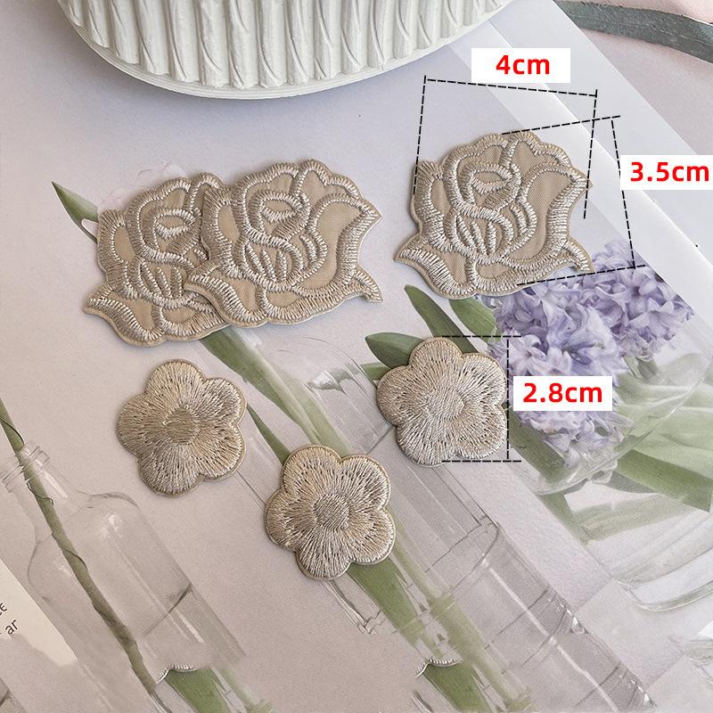 Rose Plum Embroidery Hole Patch Patch Duvet Appliqué Hotel With Versatile Tablecloth Curtains Decorative Flowers