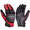 Daytona Motorcycle Leather Carbon Fiber Smartphone Carbon Mesh Gloves 32443 Gloves, Summer, Mesh, (Goat Leather), Protector, Compatible, DG-003, Red,