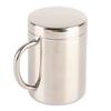 Stainless Steel Coffee Mug Minimalist Fashionable Large Capacity Coffee Cup with Lid for Home 400ml