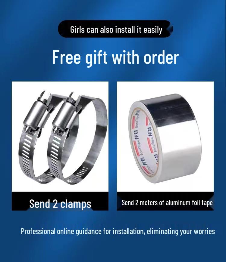 Fireproof Aluminum Corrugated Telescopic Ventilation Duct - High Temp Resistant, Flexible Exhaust Pipe