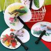 Paper Fan Paper Portable Fan Folding Portable Pattern Performance Props Paper Fan