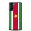 Coque Téléphone - Samsung - Galaxy S21 - Drapeau Suriname - Souple - Multicolore