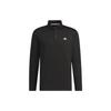Aeroready Core Polo Shirt Solid Logo Golf Long Sleeve Polo Men Tops Black IA2713