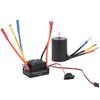 Waterproof Brushless Motor 3650 3500KV with 60A ESC Set 4mm Golden Banana Plug for 110 RC Car