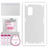 apgo Protective Skin Sticker for the Back+sides Compatible with Oppo A72, Full Wrap Film, Foil, Vinyl - Pattern Transparent Carbon