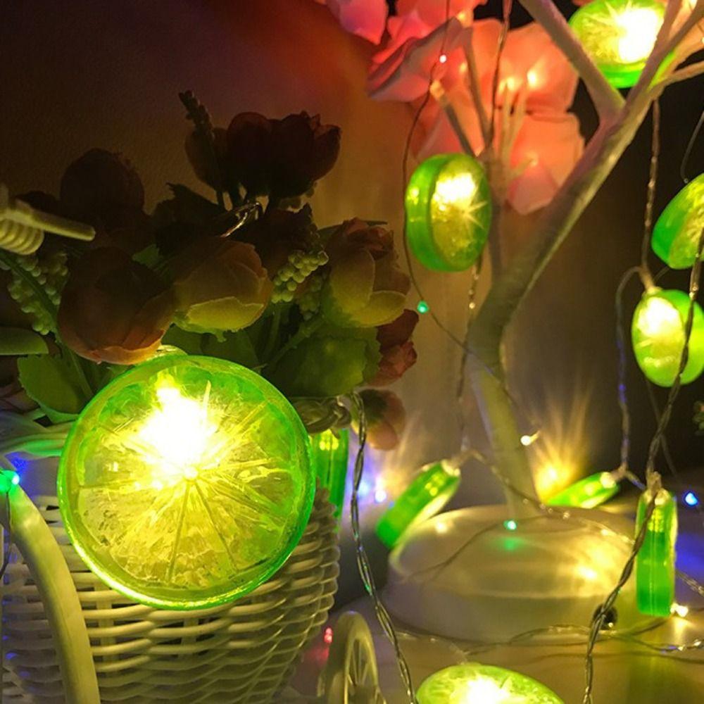 2m Lemon Orange Light Lemon-shaped Decorative Lights Quality Fairy Light Yard